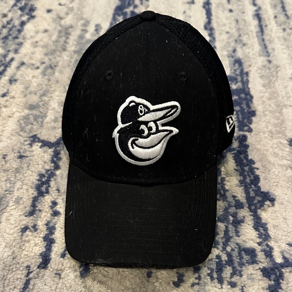 New Era Black and White Baltimore Orioles Fitted Cap